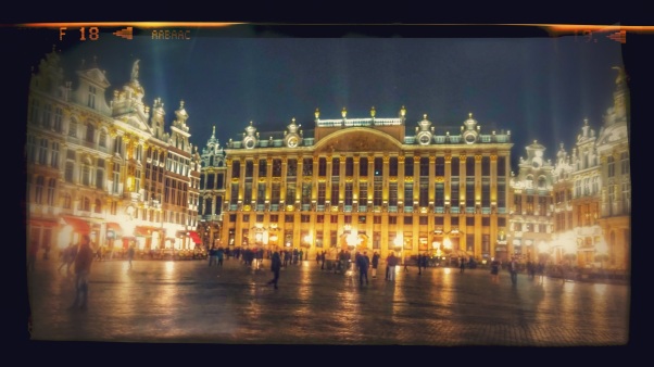 Brussels at night. Beautiful.